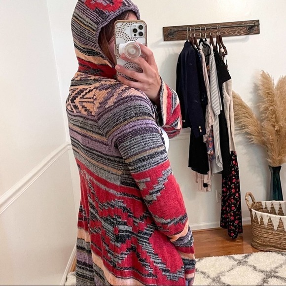 Y2K Vintage Mudd Southwestern Knit Sweater M - Picture 5 of 11